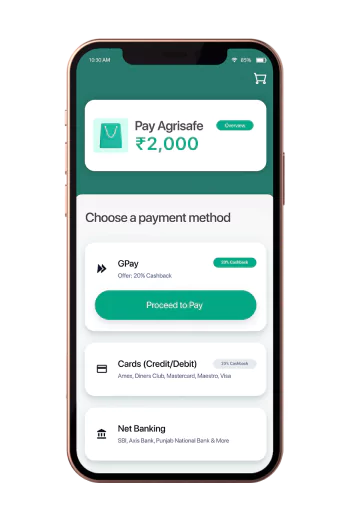 Seamless in-app checkout using GurutvaPay digital payment solution